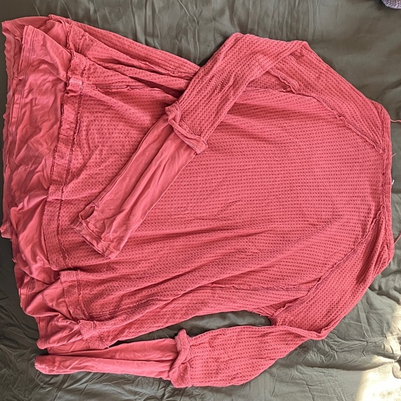 Women's Pink Long Sleeve Top - Picture 3 of 3
